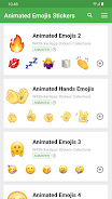 Animated Emojis WAStickerApps 스크린샷 1