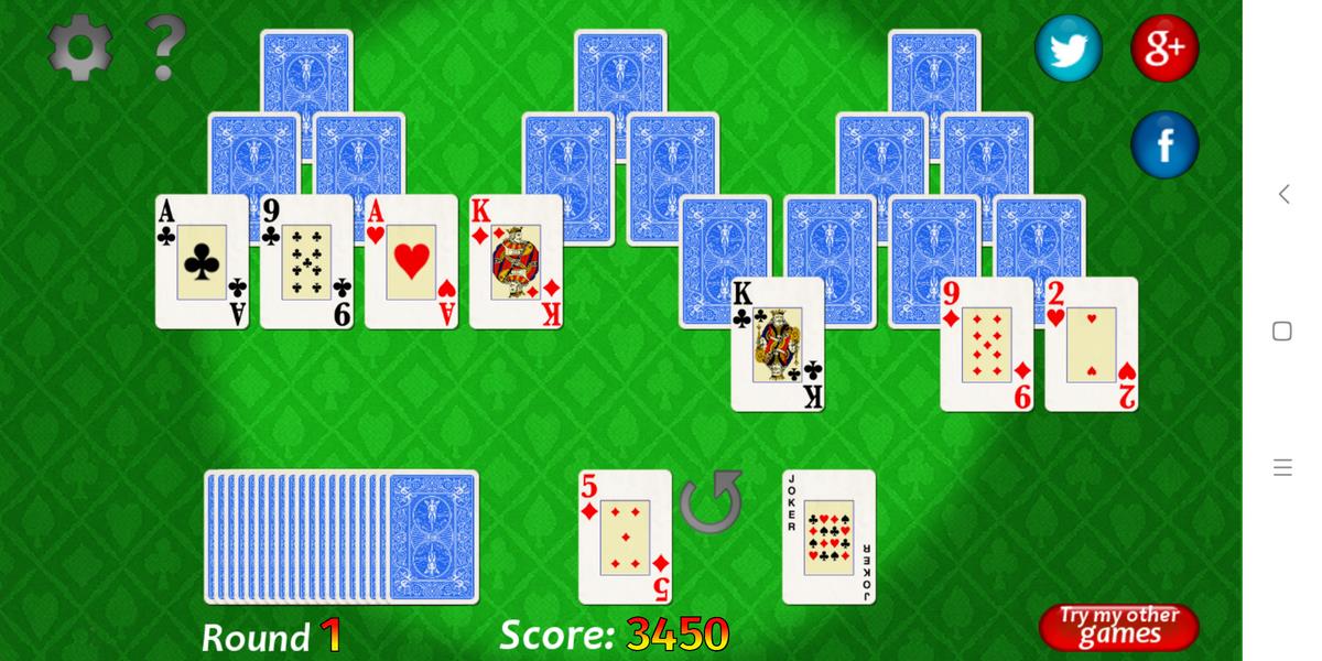 Vegas Solitaire TriPeaks ภาพหน้าจอ 1