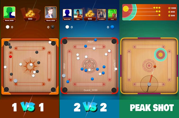 Carrom board game & carom pool Captura de tela 3