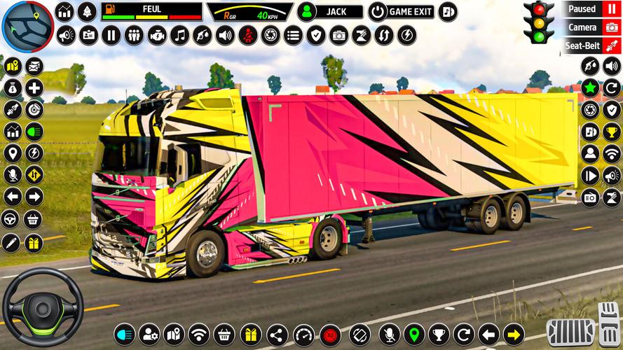 US Truck Driving 3D Truck Game 스크린샷 3