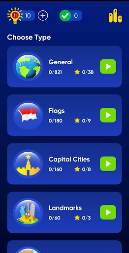 Schermata Geo Quiz: World Geography, Maps & Flags Trivia 1