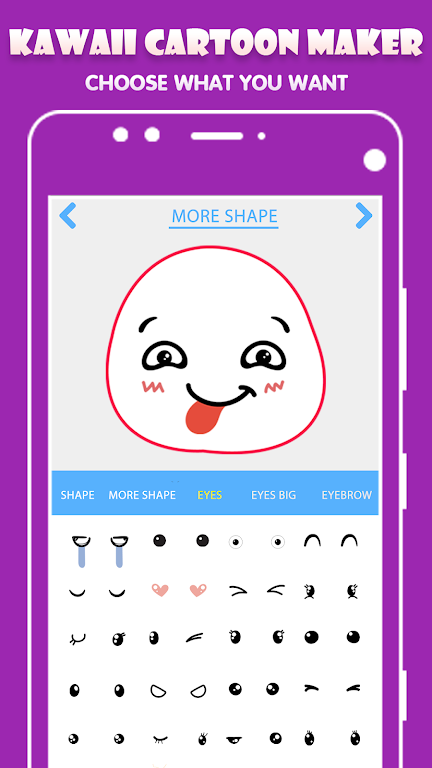 Kawaii Cartoon Maker 螢幕截圖 2