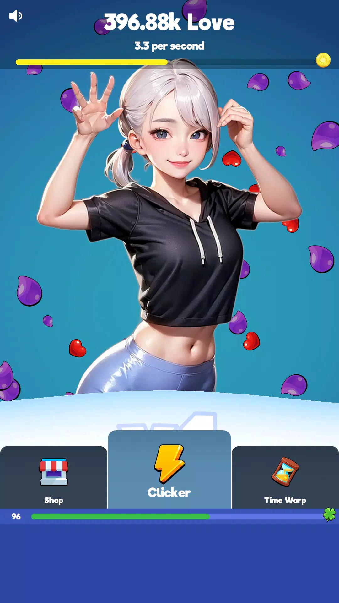 Sexy touch girls: idle clicker स्क्रीनशॉट 1