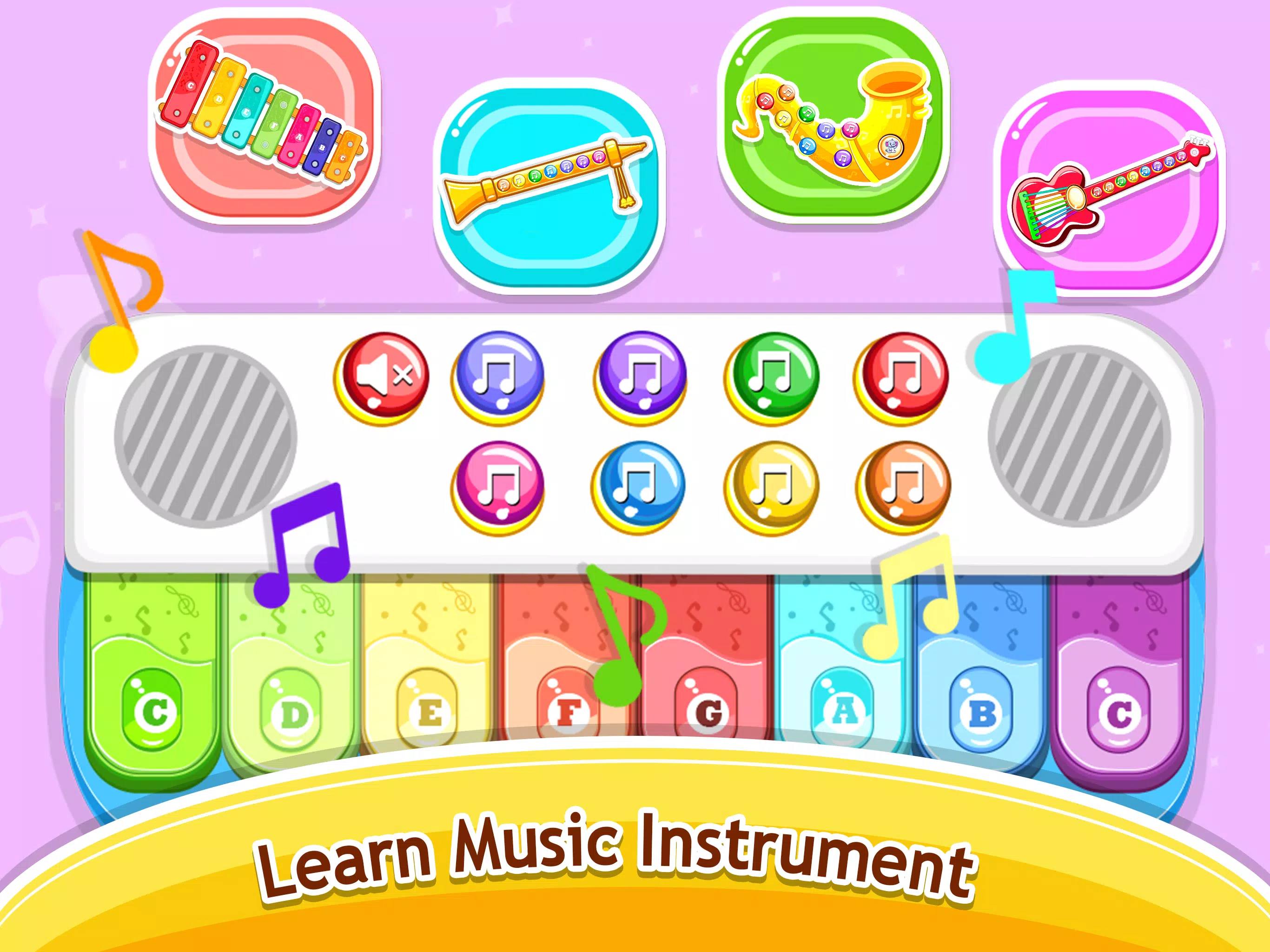 Kids Music piano - games Captura de tela 3