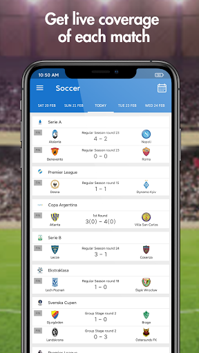 Live score hunter-football live&sports live Capture d'écran 2