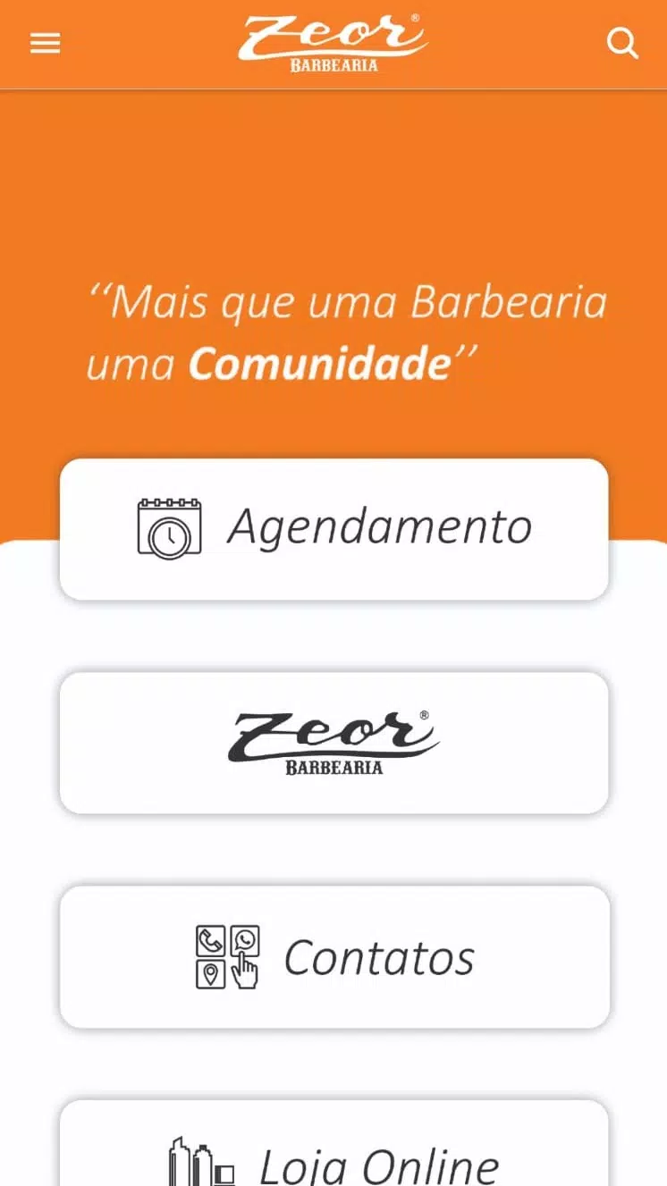 ZEOR Barbearia Captura de tela 1