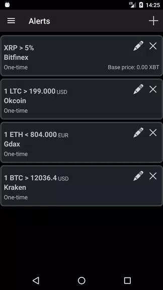 Bitcoin Ticker Widget 螢幕截圖 3