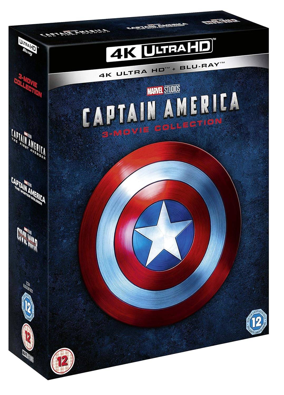 Трилогия Captain America \ [4K UHD + Blu-Ray \]