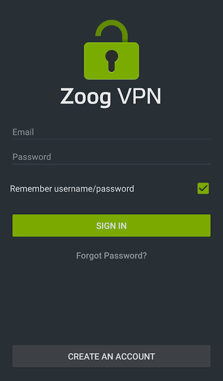 Zoog VPN Ảnh chụp màn hình 1