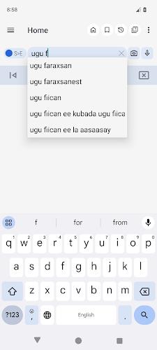 English Somali Dictionary Screenshot 3