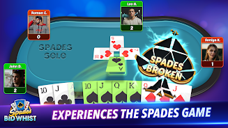 Spades: Bid Whist Classic Game Tangkapan skrin 2