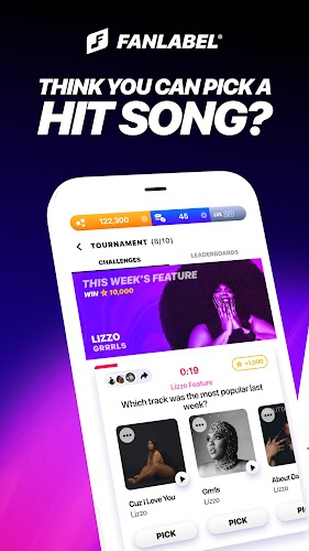 FanLabel: Daily Music Contests Ảnh chụp màn hình 2