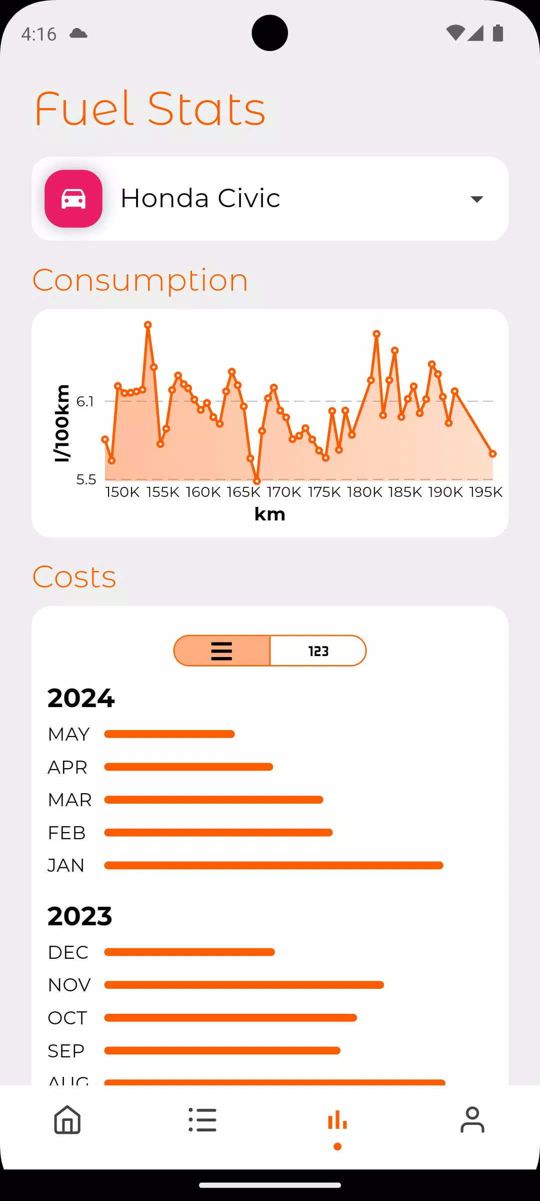 Fuel Log Ekran Görüntüsü 2