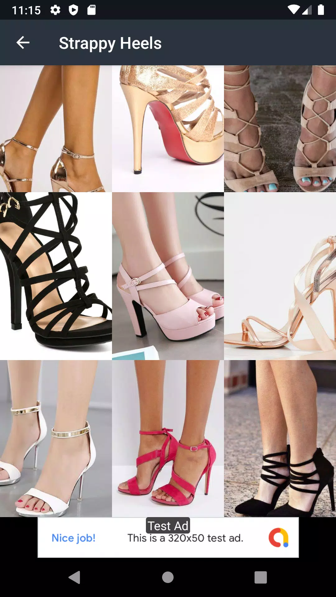 Strappy Heels Ideas Schermafbeelding 1