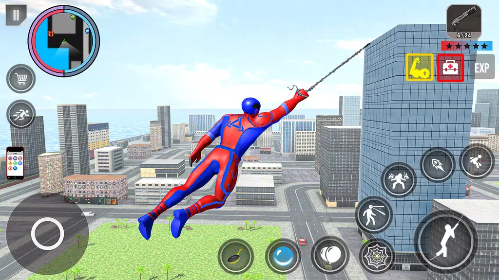 Spider Rope Action Game Ảnh chụp màn hình 0