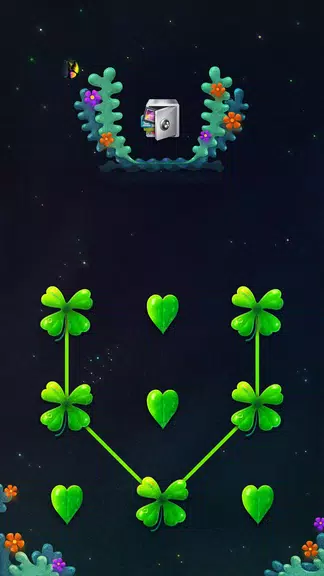 AppLock Theme Lucky Clover Schermafbeelding 0