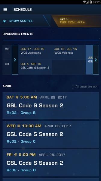 Starcraft WCS应用截图第2张