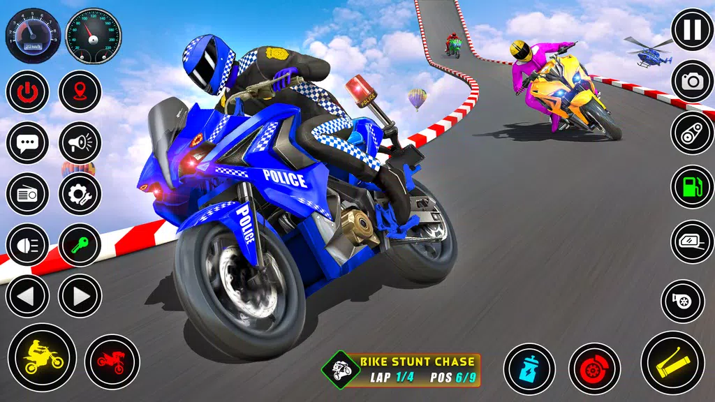 Schermata Police bike Stunt Bike Racing 1
