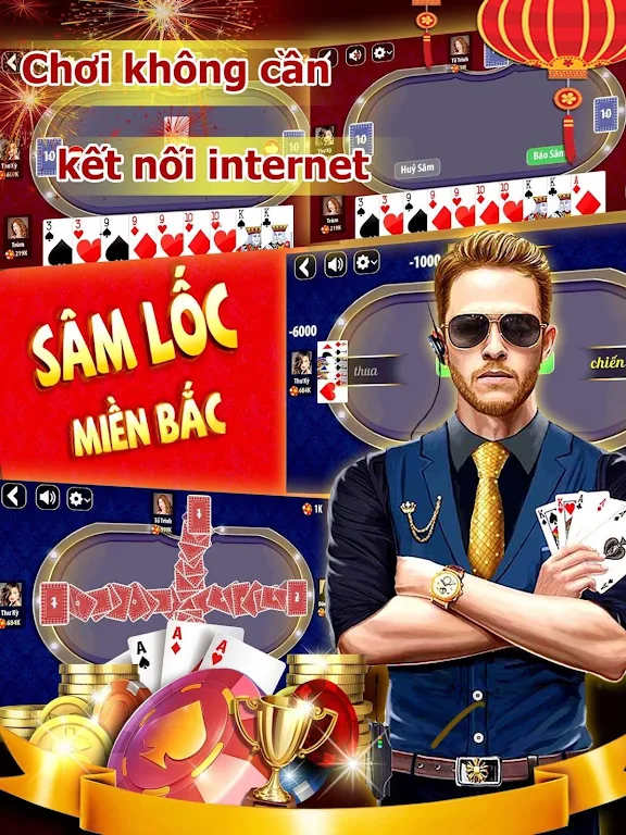 Bài sâm lốc offline - sam loc offline - xâm lốc Tangkapan skrin 0