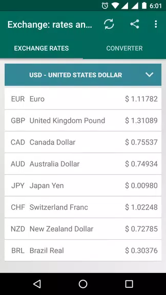 XRT: Exchange rates, converter 螢幕截圖 0