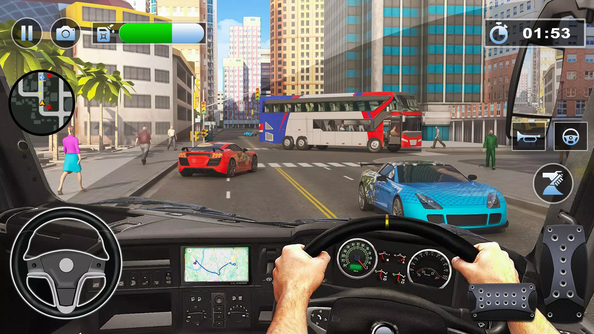 Bus Simulator : 3D Bus Games Schermafbeelding 0