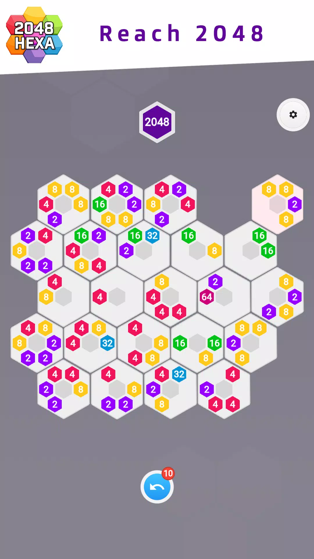 2048 Hexa Schermafbeelding 1