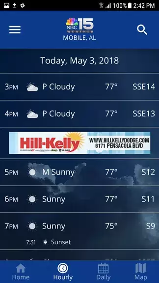 NBC 15 WPMI Weather Ekran Görüntüsü 2