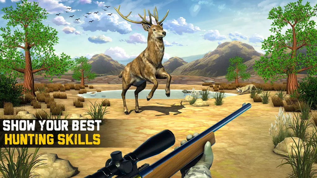 Wild Animal Hunting 3D Offline स्क्रीनशॉट 1