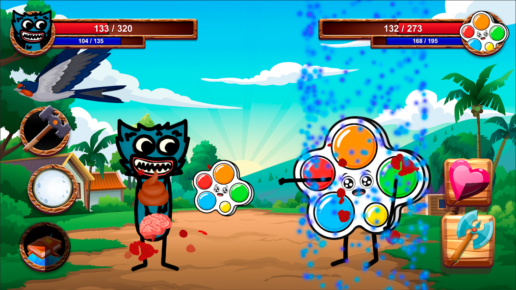 Schermata Cartoon Battle Mod 0