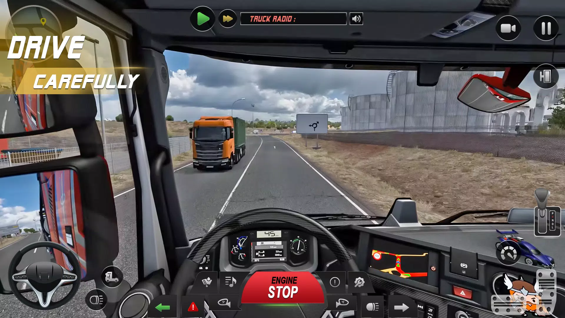 Euro Truck Driving Game 3d Tangkapan skrin 3