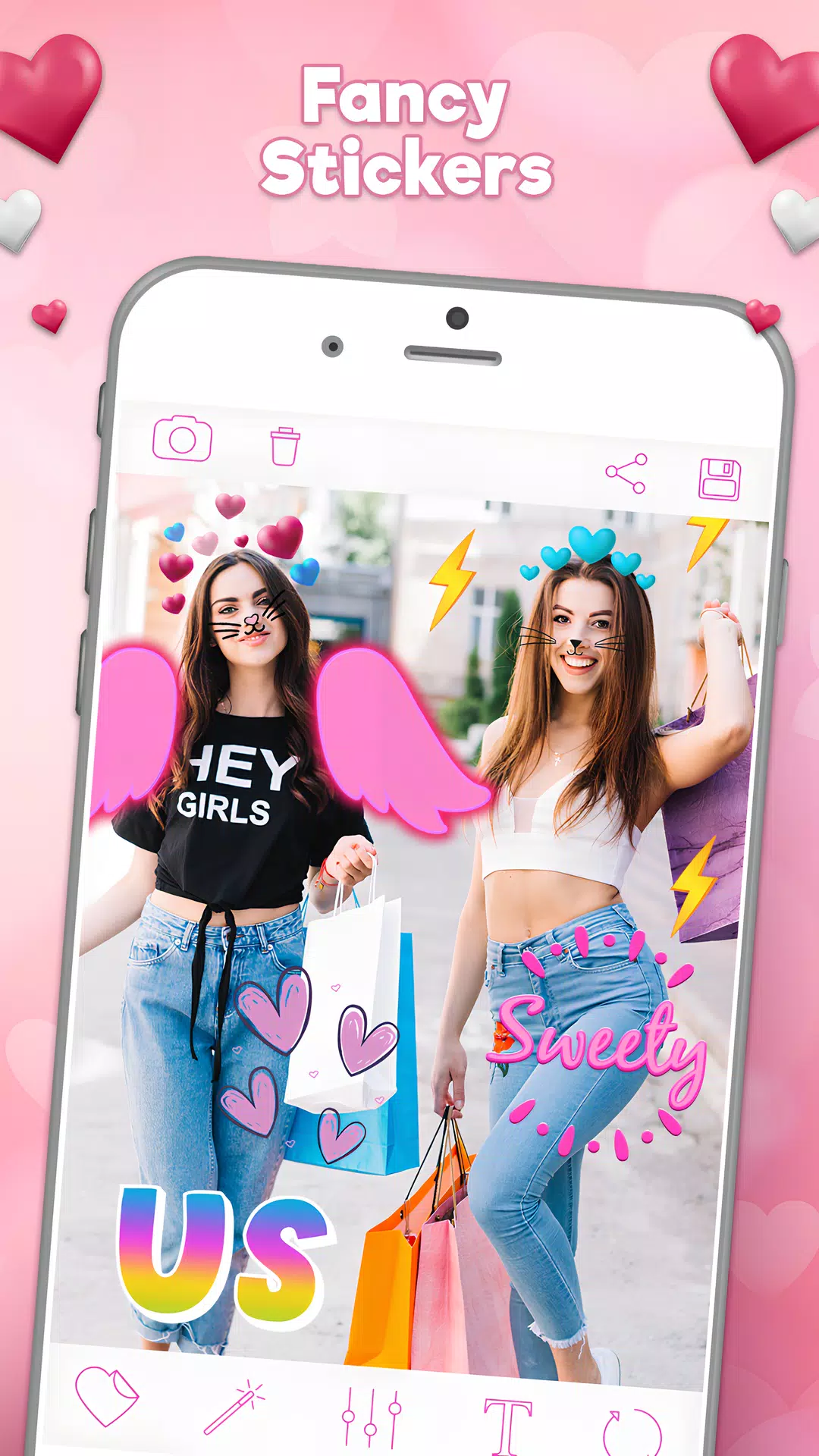 Heart Emoji & Photo Stickers Zrzut ekranu 3