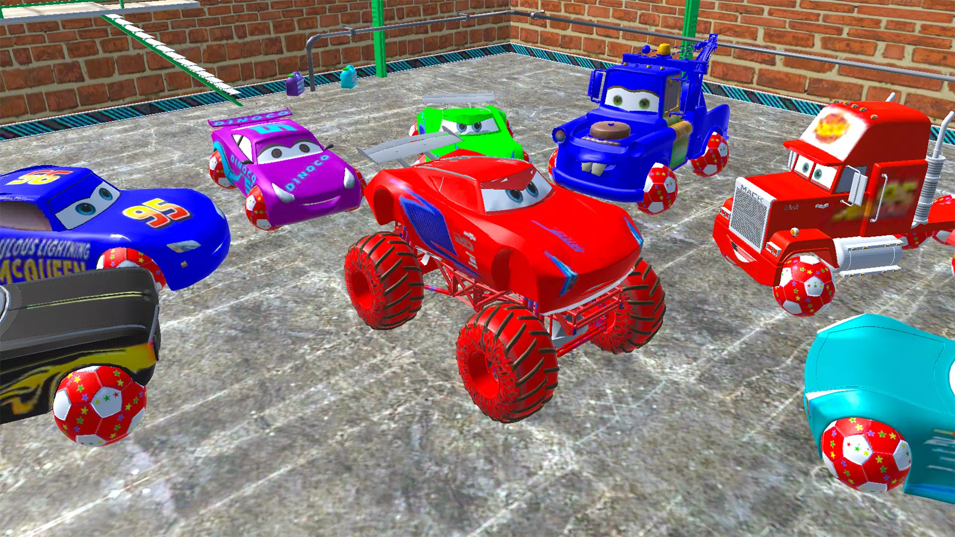 Schermata McQueen and Crazy Racing Cars 0