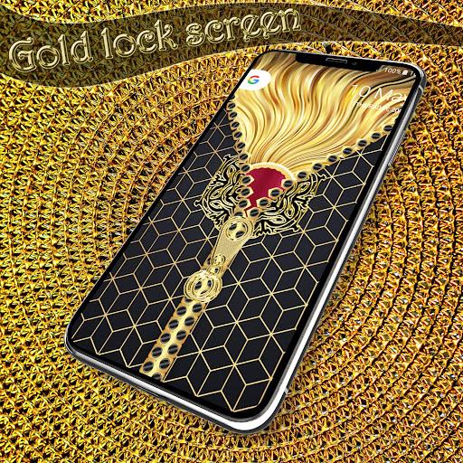 Schermata Gold lock screen 2