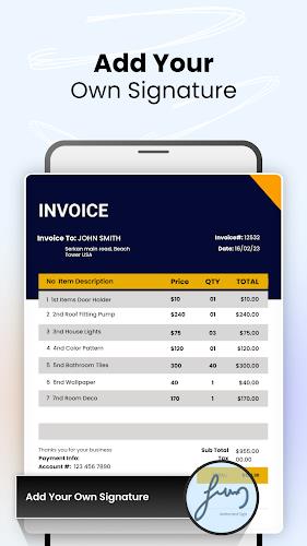 Invoice Maker and Generator Скриншот 3