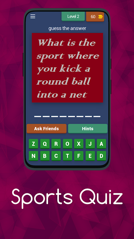 Sports Quiz Screenshot 1