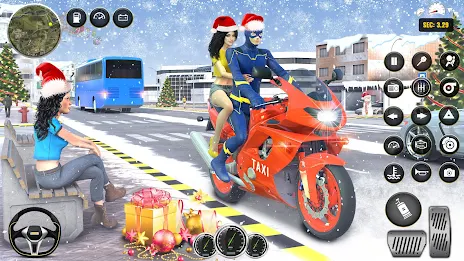 Superhero Bike Taxi: Bike Game स्क्रीनशॉट 3