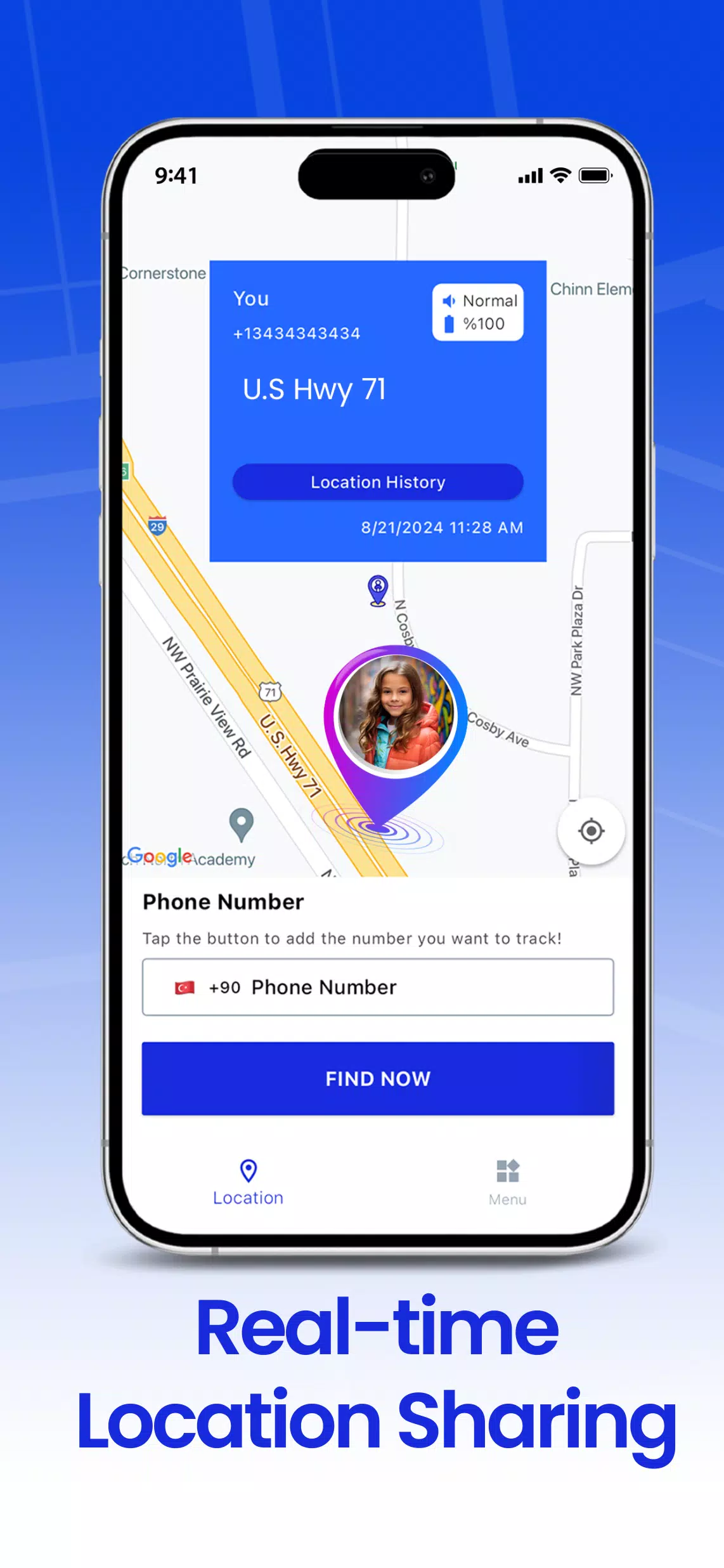 Phone Tracker GPS GeoPoint360 Tangkapan skrin 0