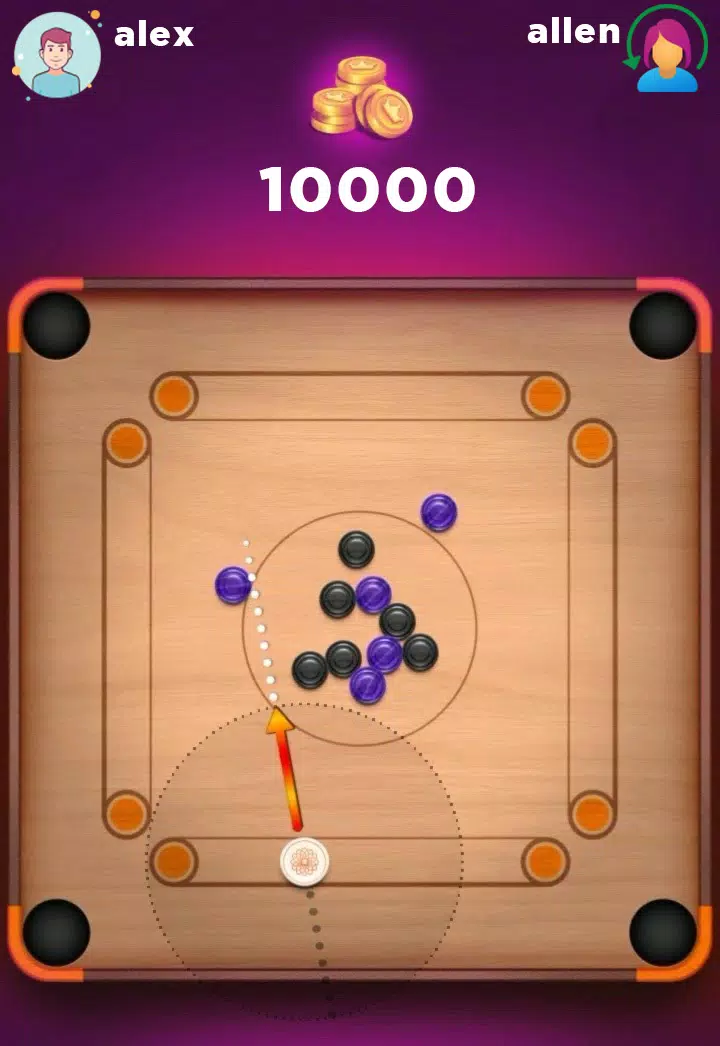 Carrom Board 3D Pool 2023 Скриншот 1