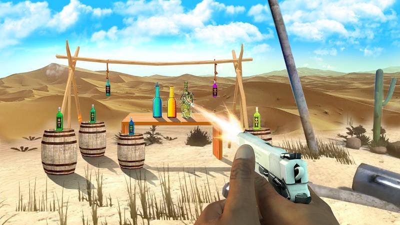 Gun Bottle Shooting game Captura de pantalla 0