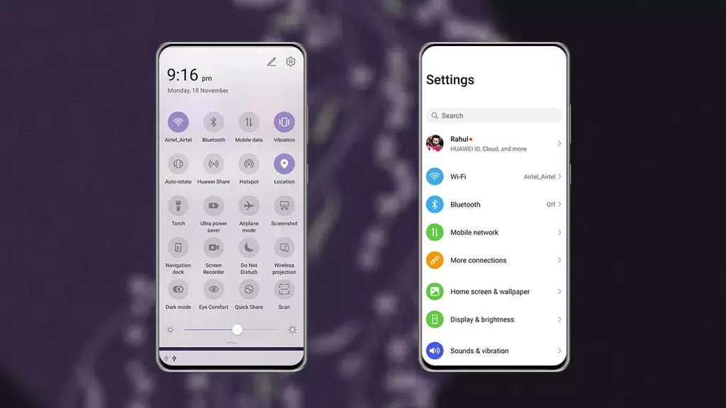 PixPurple EMUI MagicOS Theme Скриншот 3