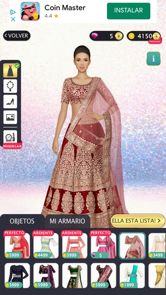 Schermata Indian Fashion Dressup Stylist 3