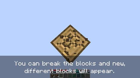 One block survival for MCPE ဖန်သားပြင်ဓာတ်ပုံ 1