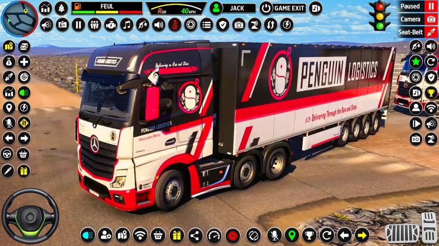 US Truck Driving 3D Truck Game 스크린샷 1