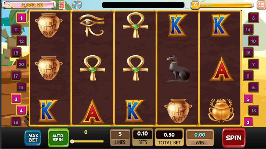 Egyptian Classic Slot Machine 螢幕截圖 0