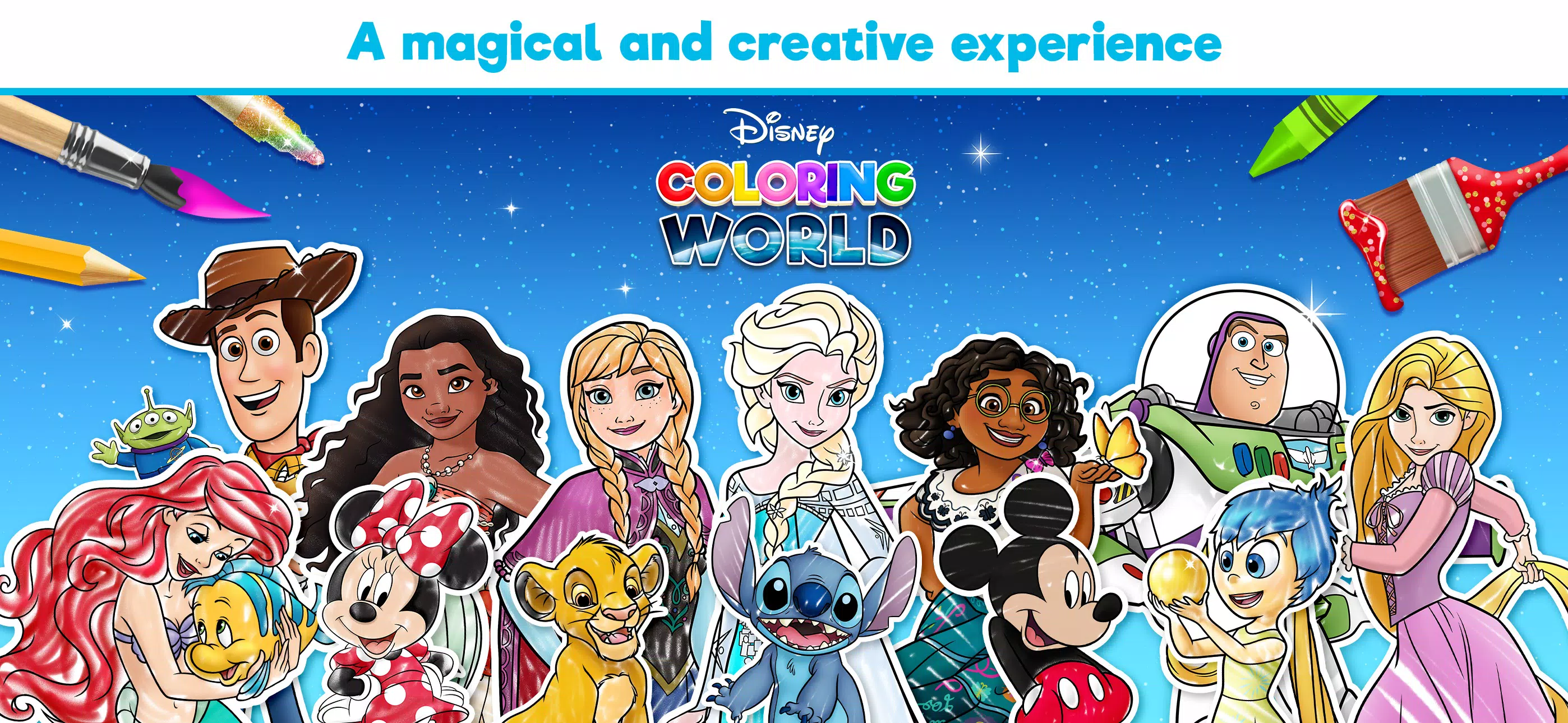 Disney Coloring World 스크린샷 0