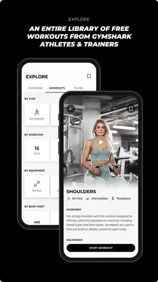 Gymshark Training: Fitness App Captura de tela 1