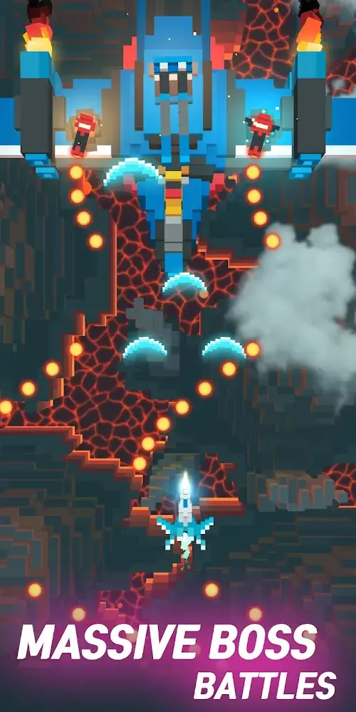 Sky Wings: Pixel Fighter 3D Screenshot 1