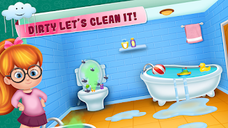 Little girl cleanup game 스크린샷 0