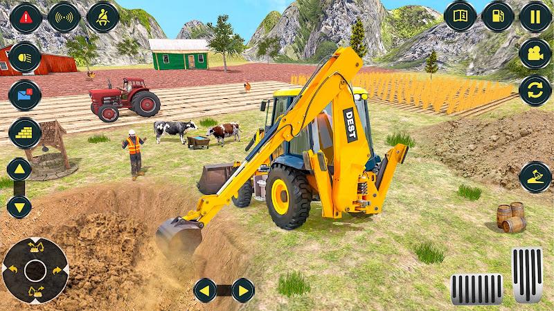 Village Excavator JCB Games 螢幕截圖 1