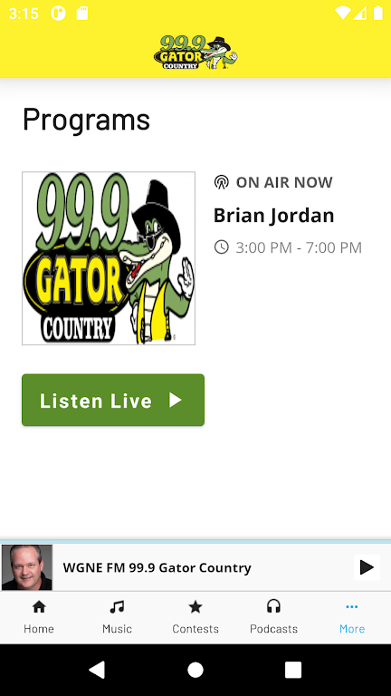 99.9 Gator Country Capture d'écran 3